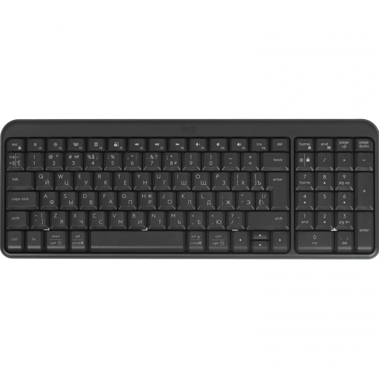 Клавиатура беспроводная Logitech K250 BT Graphite русская раскл(920-013452) 2407483