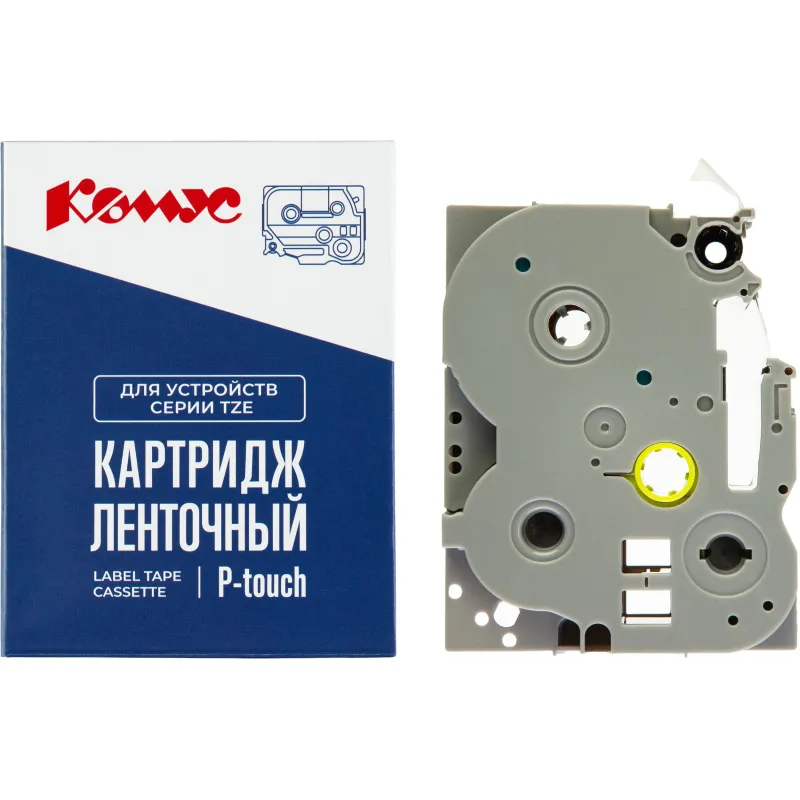 Картридж Комус TZE-951(Brother TZE-951 черный на металлизированном,24мм/8м) 1944197 RL-B-TM951P-BK/SI-24MM*8M