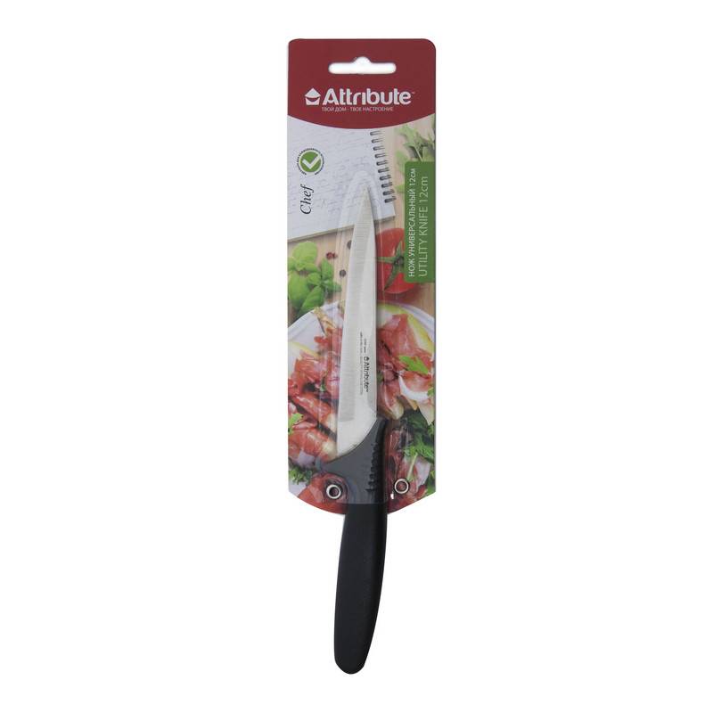 Нож кухонный Attribute Chef универсальный лезвие 12 см (AKC014) 819156