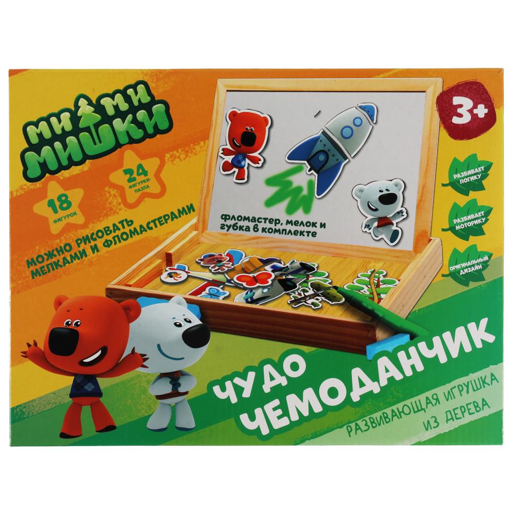 Игрушка деревянная Ми-ми-мишки, чудо-чемоданчик Буратино игрушки из дерева MMM-22