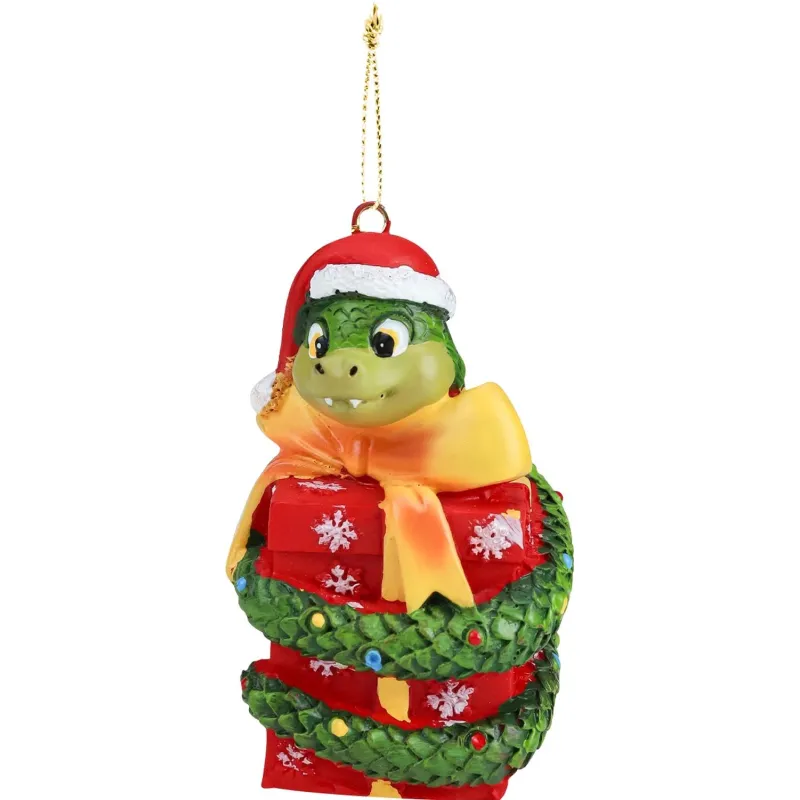 Игрушка Полирезиновая подвеска Змейка с подарком,5-5,5x7см НУ-6894 Miland 2118664