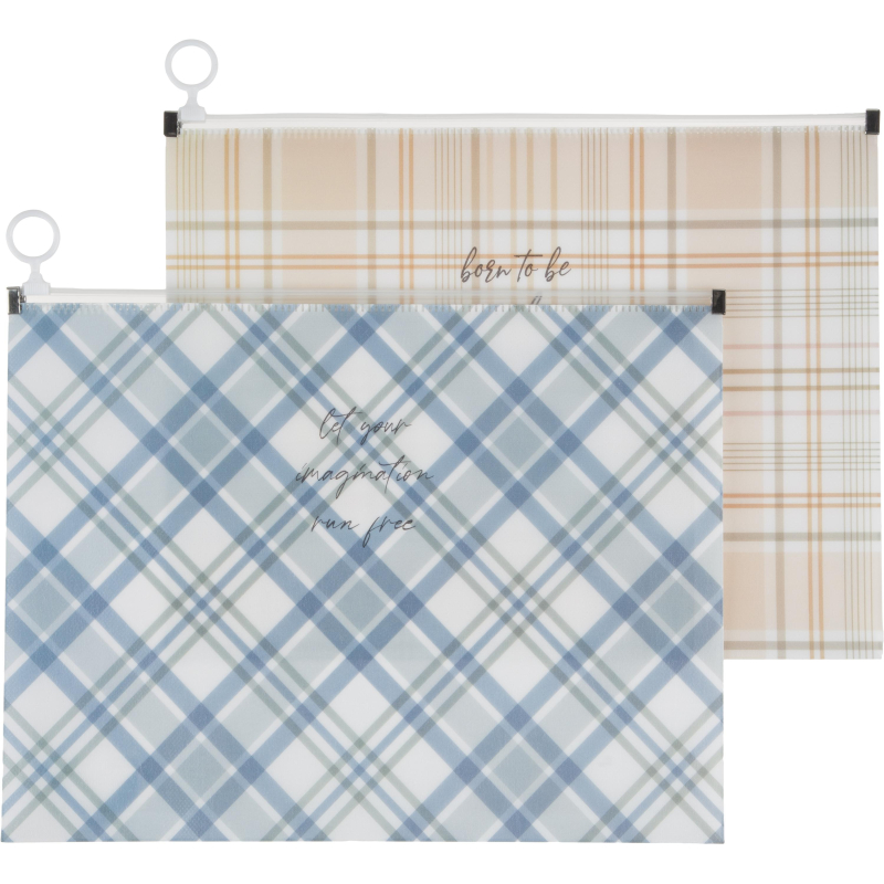 Папка-конверт на молнии zip А4 Attache Selection Casual, РР, 2шт/уп, 180мкм 1695265