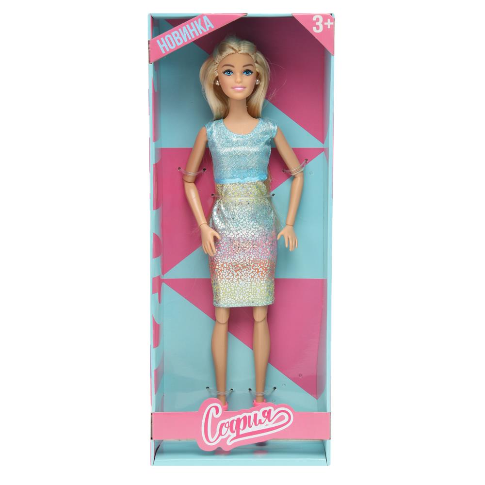 Кукла 29 см. София, руки и ноги сгибаются, модельная Карапуз 66001-LK4-BB