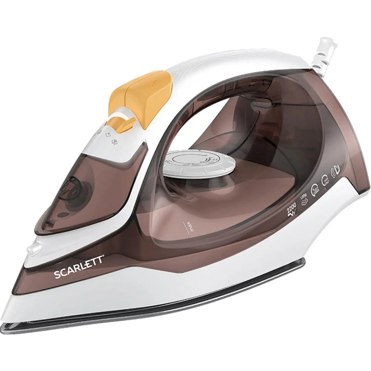 Утюг SCARLETT SC-SI30K47, 2200Вт, коричневый 2203143