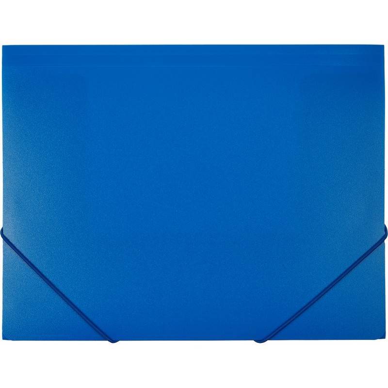 Папка на резинках Attache А4 30 мм пластиковая до 200 л синяя (толщина обложки 0.6 мм) 801571