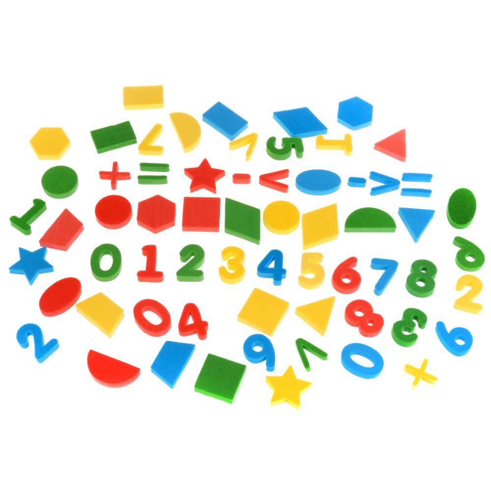 Мягкие буквы "Цифры и формы" игровой набор Умка 4690590154755