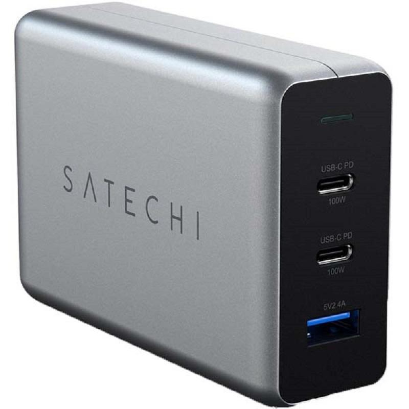 З/у сетевое, 1 USB+2хType-C, 100W, PD,Satechi,ST-TC100GM-EU 1468054