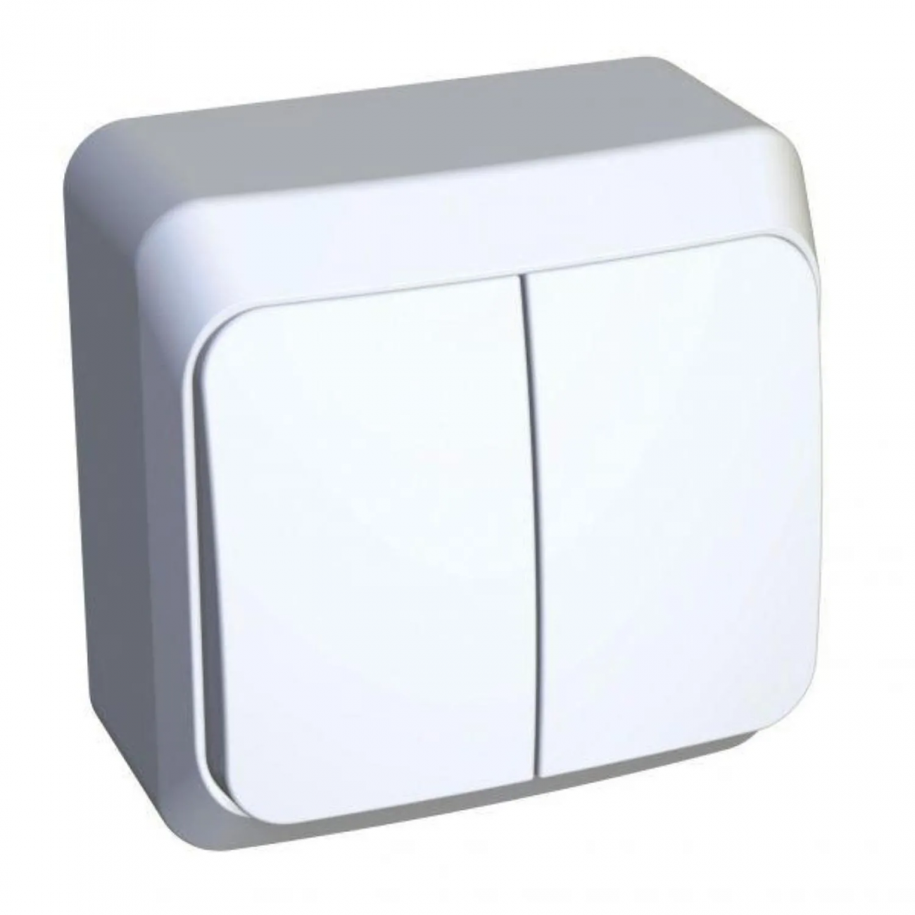 Выключатель 2-клав. SE Этюд Белый (BA10-002B) О/У Schneider Electric 1535969
