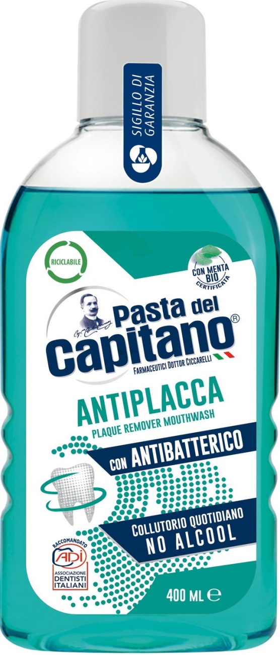 Ополаскиватель для полости рта Pasta del Capitano Plaque remover 400 мл 8002140032707