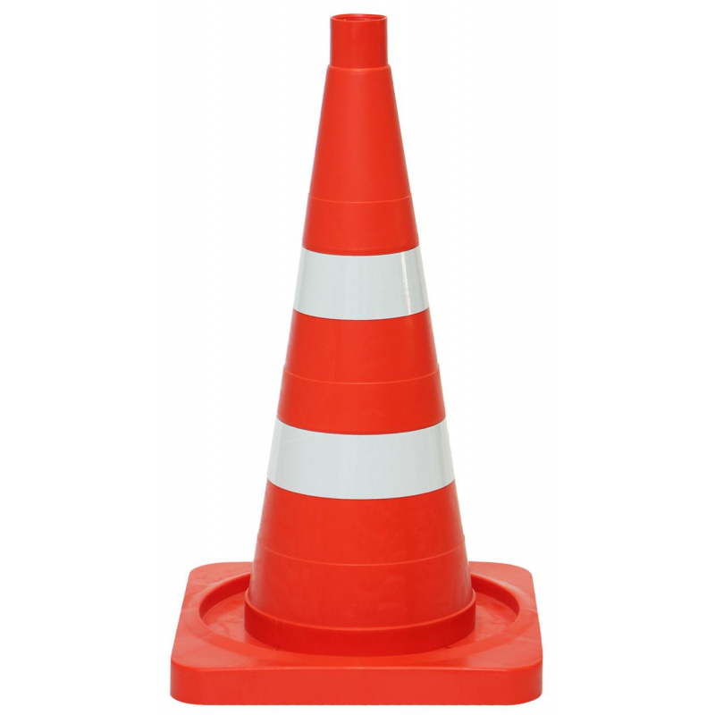 Конус сигнальный 2 с/о полосы квадратное основание 520 мм КС-2.8 1397348