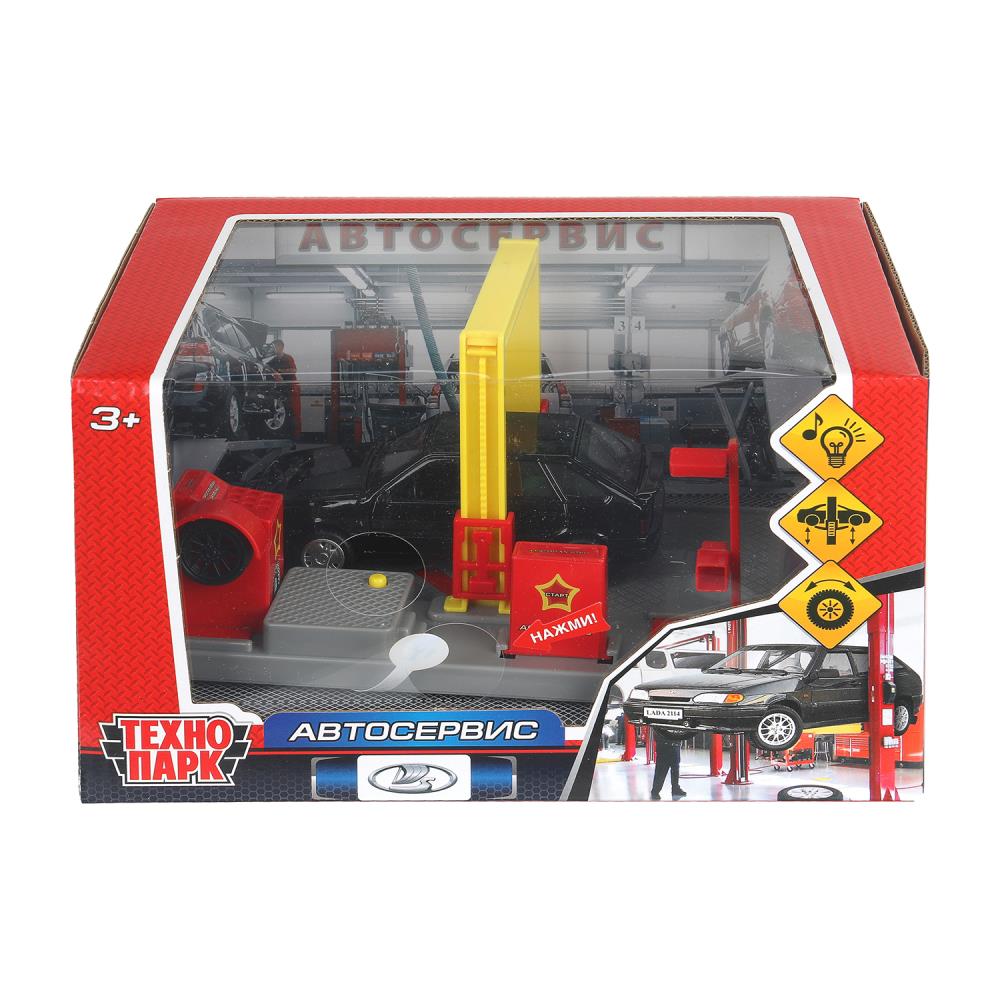 Игрушка, свет-звук "Автосервис", 21 см. 2114-12-bk, красный Технопарк SERVICE-17PL-2114-NW