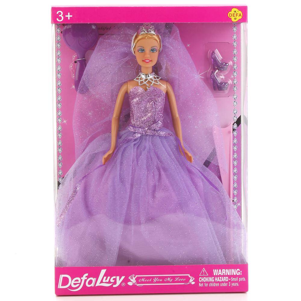 Кукла с аксессуарами (цвет в асс) Defa Lucy 8253