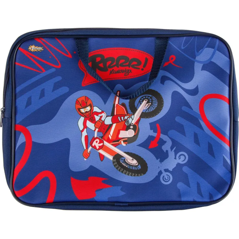 Папка для тетрадей Moto freestyle А4 на мол с руч,тк,40мм,ПМД-2-20 Комус Класс 1557095