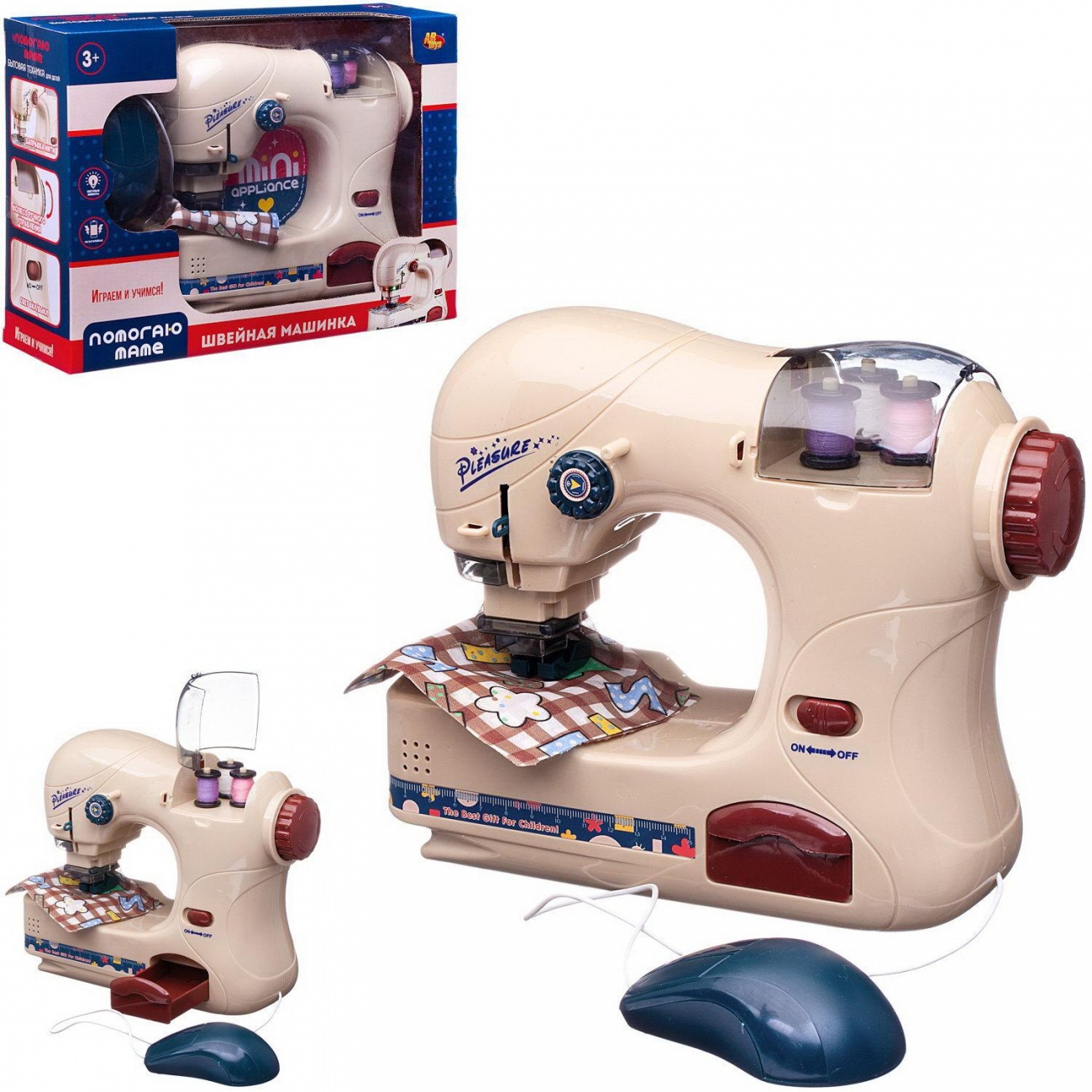 Помогаю Маме Abtoys Швейная машинка модель 2 (имитация шитья) PT-01554