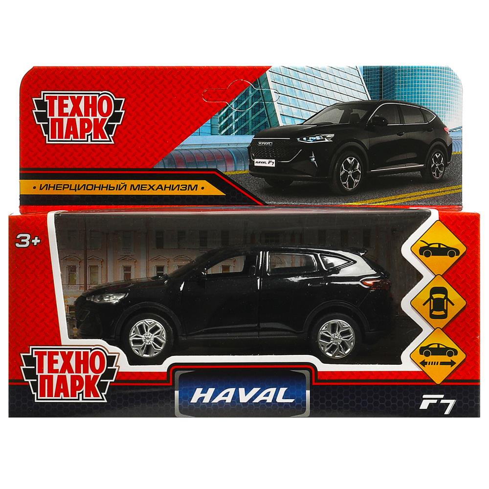 Машина металлическая "Хавал f 7", 12 см. багаж, инерция, черный, Технопарк F7-12-BK