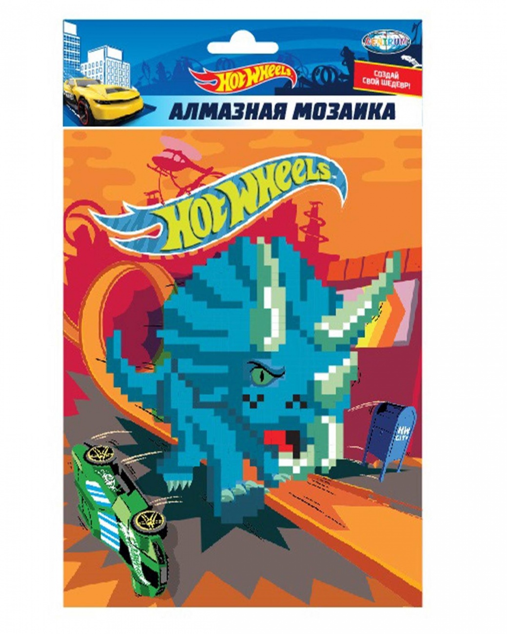 Набор для творчества Centrum Алмазная мозаика Hot Wheels, 20х15 см 90880
