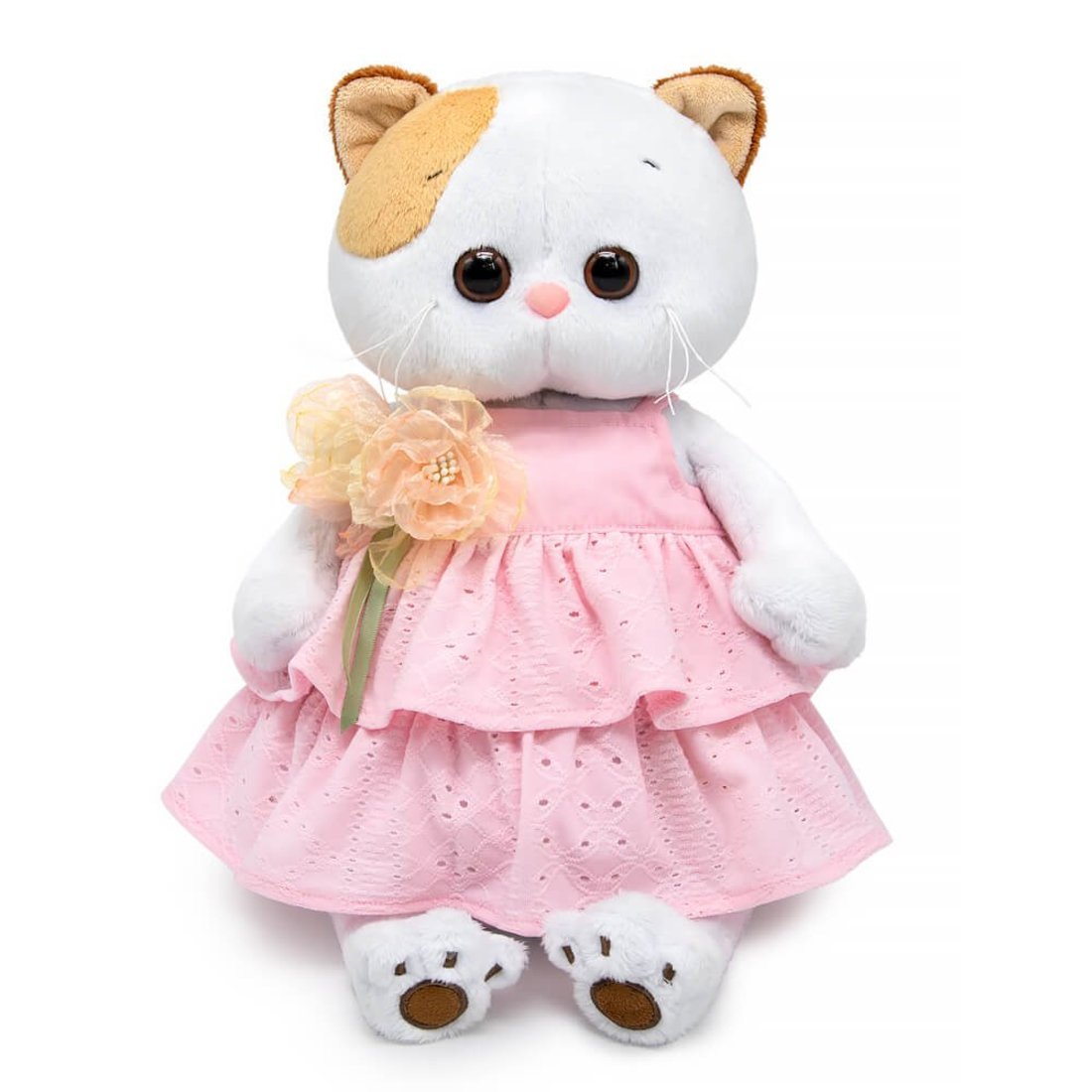 Мягкая игрушка Кошечка Ли-Ли в сарафане с цветами 24 см BudiBasa LK24-153