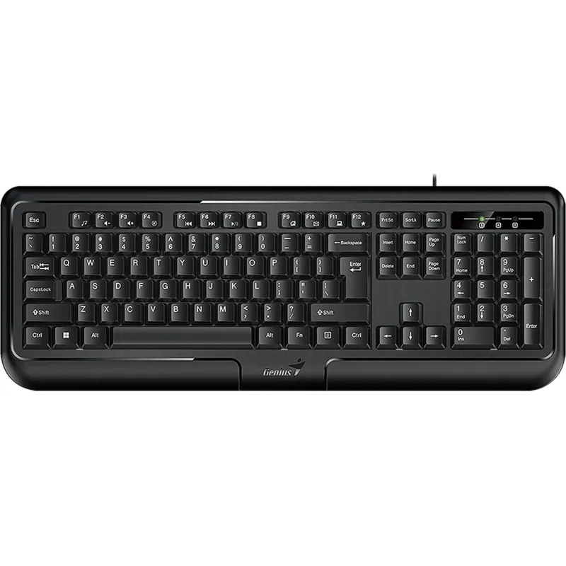 Клавиатура Genius KB-118 II, проводная мультимедийная, черный 2025084 31310051402