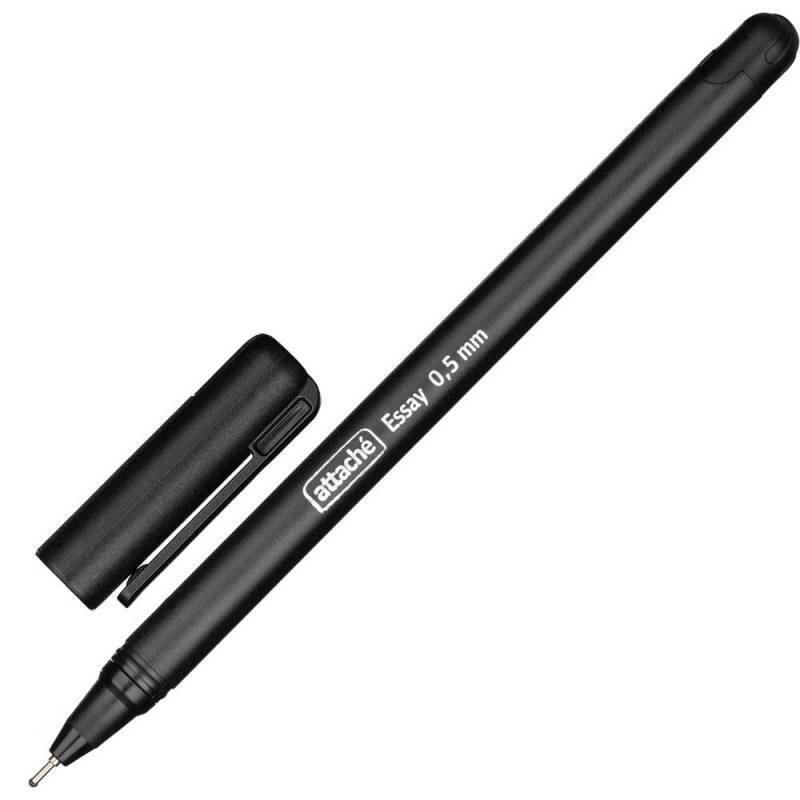 Ручка шариковая Attache Essay черная (толщина линии 0.5 мм) 1079503