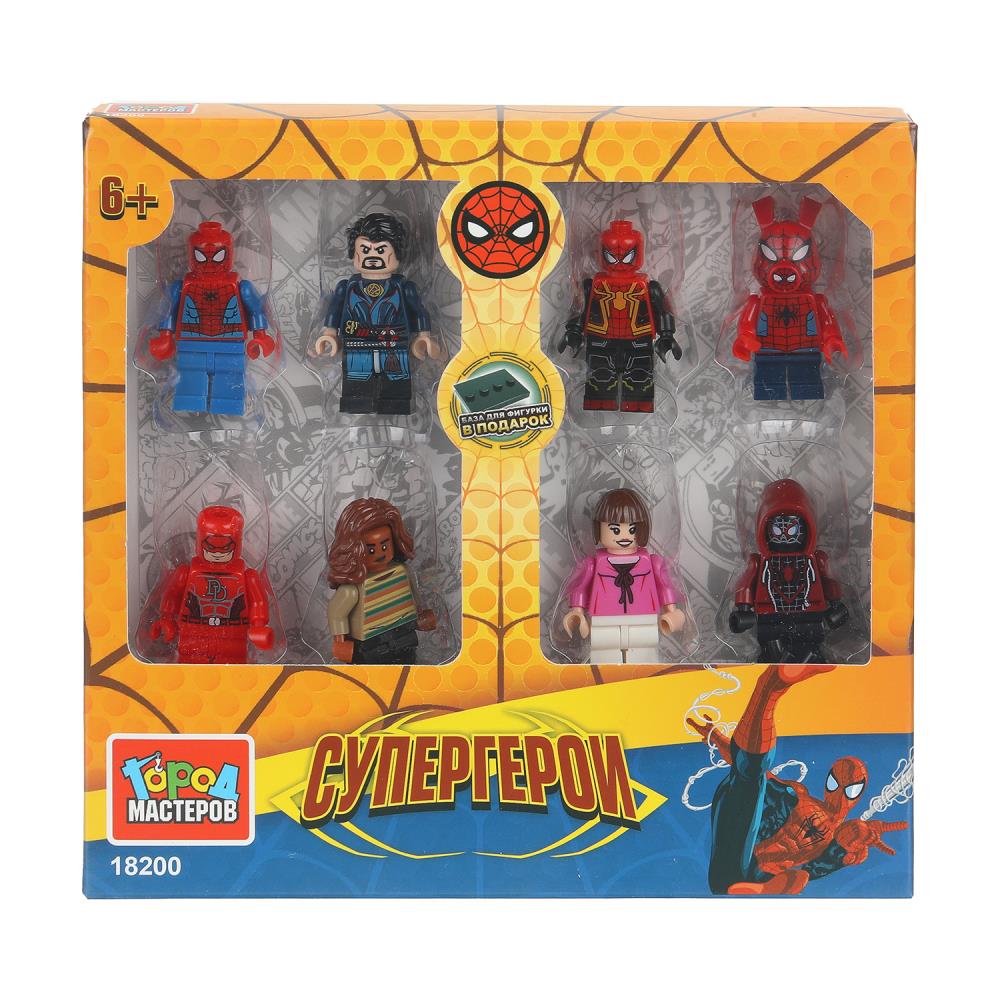 Конструктор - 8 фигурок "Супергерои" Город Мастеров 18200-CY