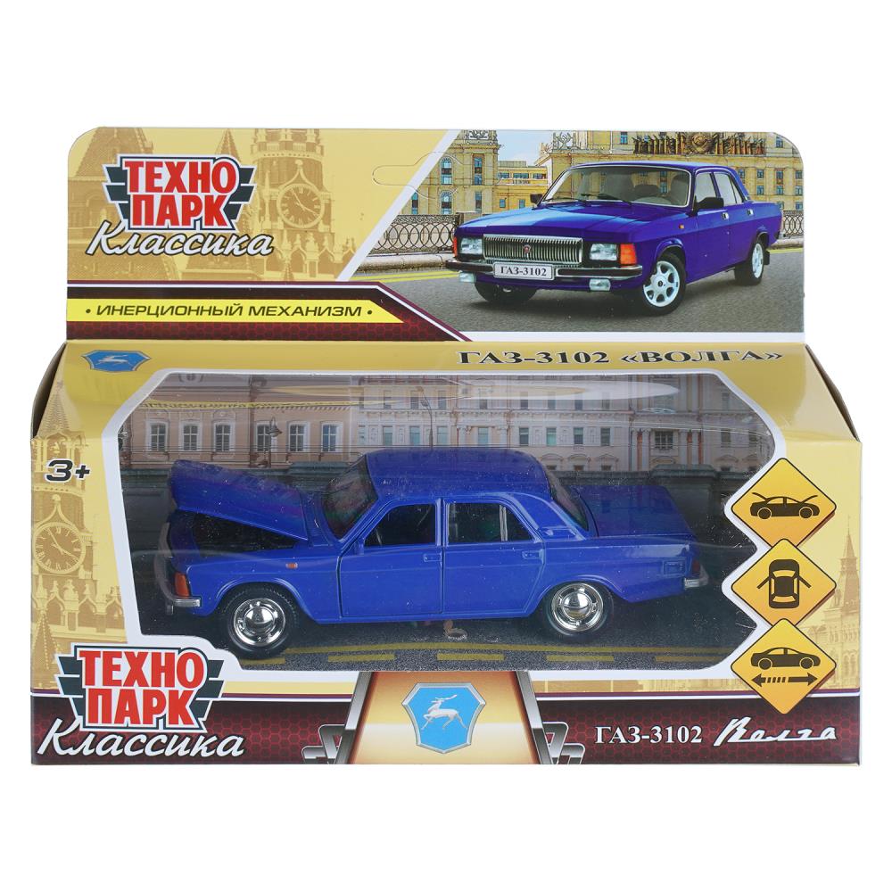 Машина металлическая газ-3102 Волга 12 см, темн-синий, Технопарк GAZ3102-12-DBU