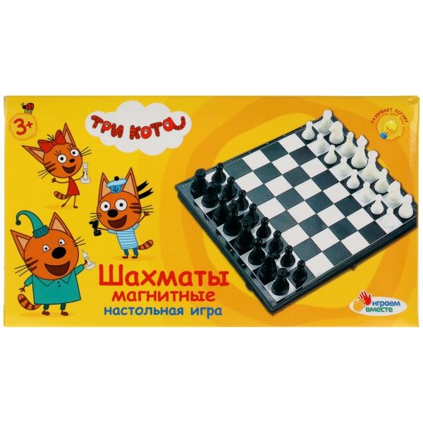 Шахматы магнитные Три Кота, 13х2,5х7 см. Тутти ZY501598-R3 (384)
