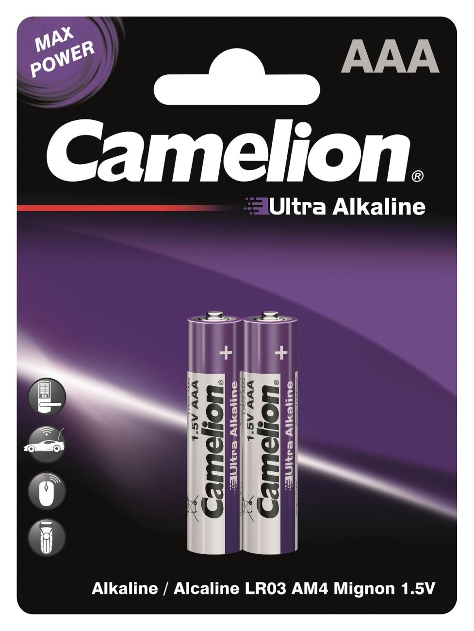 Батарейка Camelion Ultra 2шт/бл (LR03-BP2UT, 1,5В) (14983) 1840405