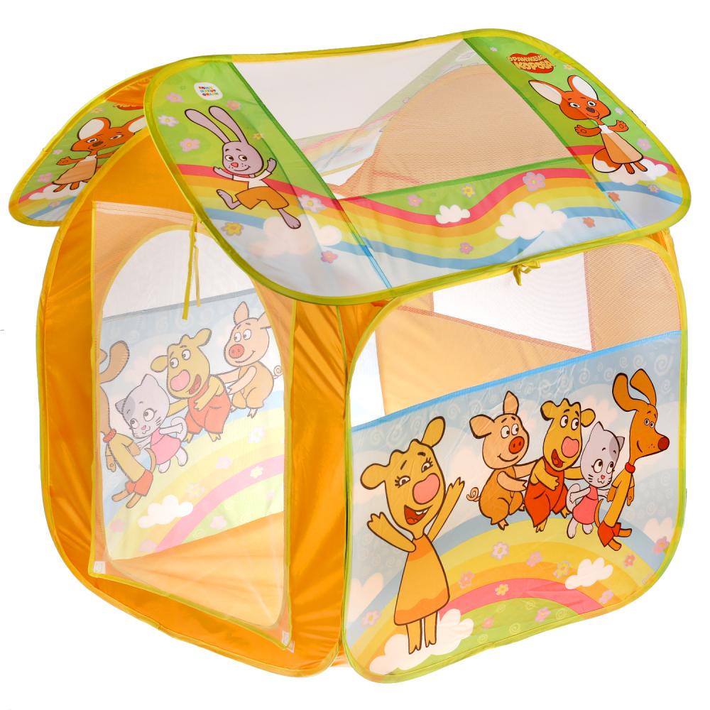 Палатка детская игровая Оранжевая корова 83х80х105см, в сумке, ТМ Играем вместе GFA-OC-R