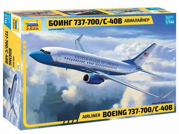 Модель сборная "Боинг 737-700" Звезда 7027з