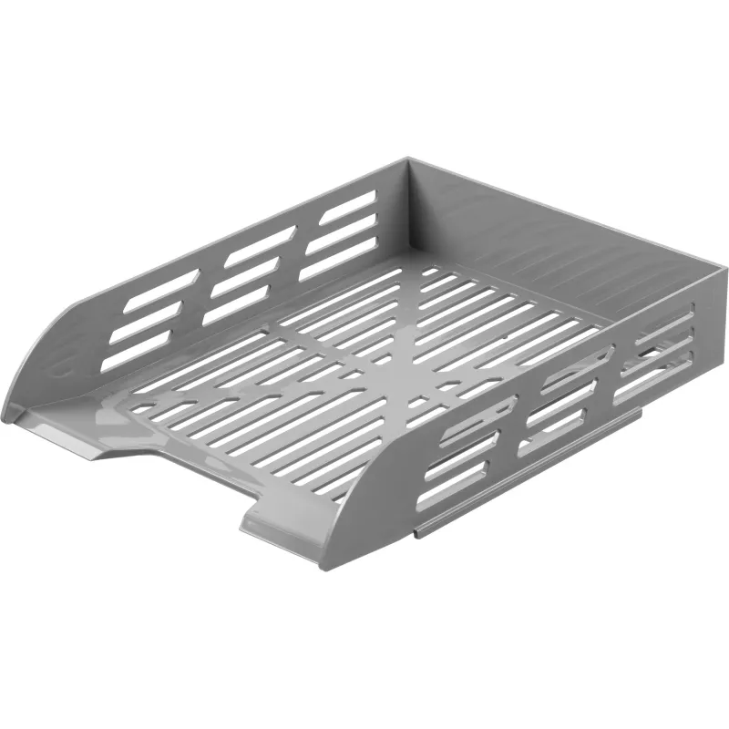 Лоток горизонтальный для бумаг Выбор есть сетчатый непрозрачный серый 2146629