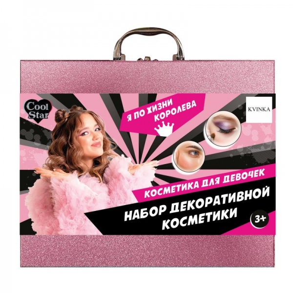 Косметика для девочек Квинка, тени для век, румяна Cool Star 135393-CARD-ML