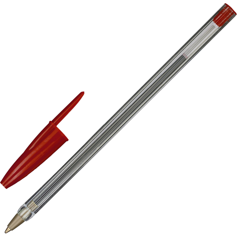 Ручка шарик. неавтомат. Attache Economy красный 0,7 мм,проз корпус 1482481