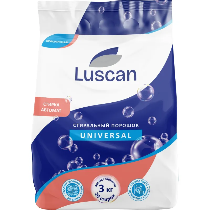 Порошок стиральный Luscan автомат универсал 3000г 1960680