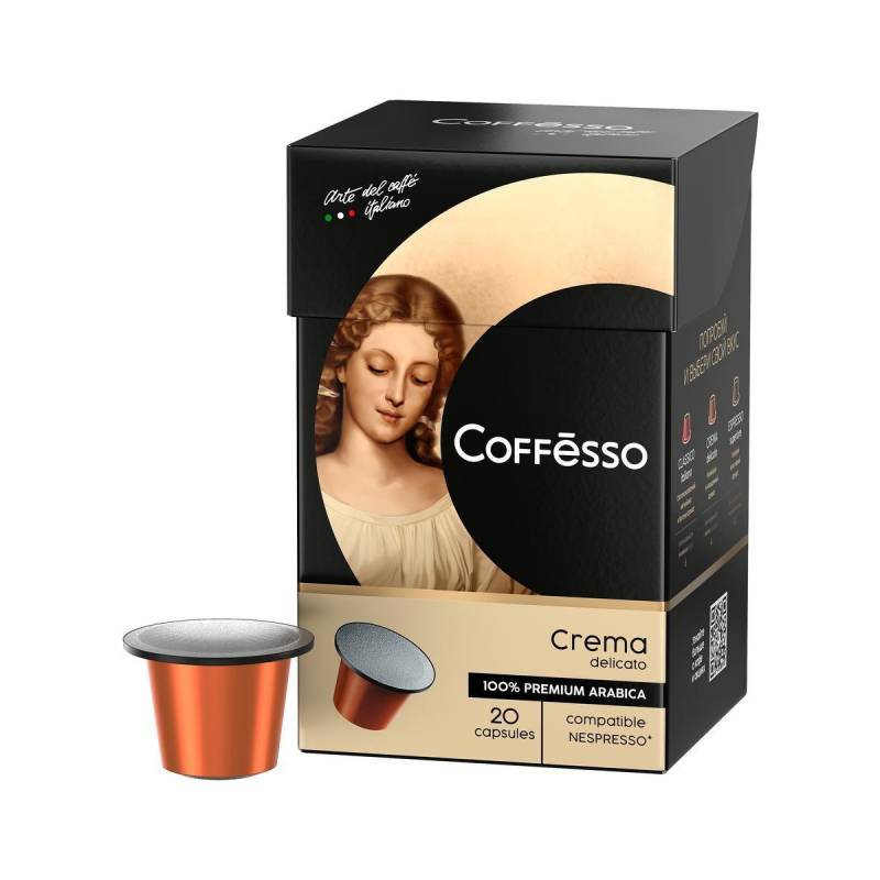 Кофе в/капс. Coffesso Crema Delicato, 100% Premium Arabica, 20кап 1302823