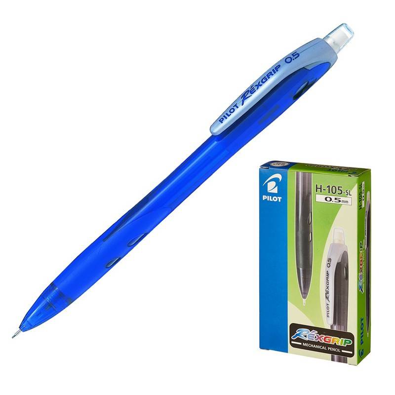 Карандаш механический Pilot H-105 Rex Grip 0.5 мм синий H-105-L 49365