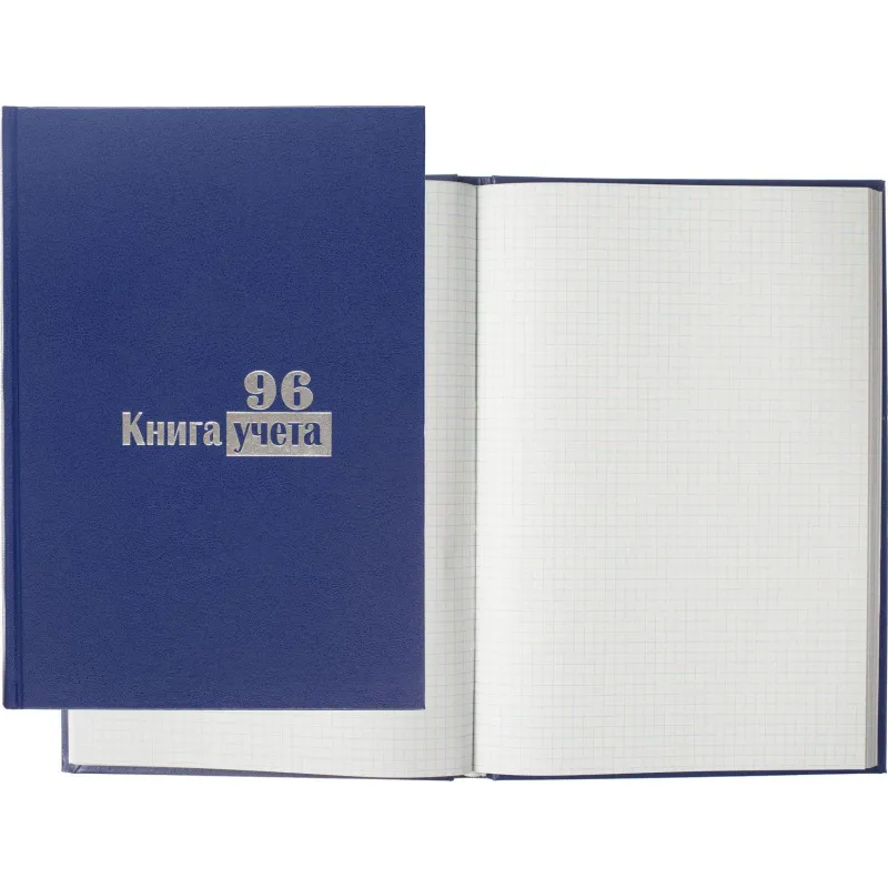 Книга учета Выбор есть А4 96л клетка блок типограф бумвинил 1941792