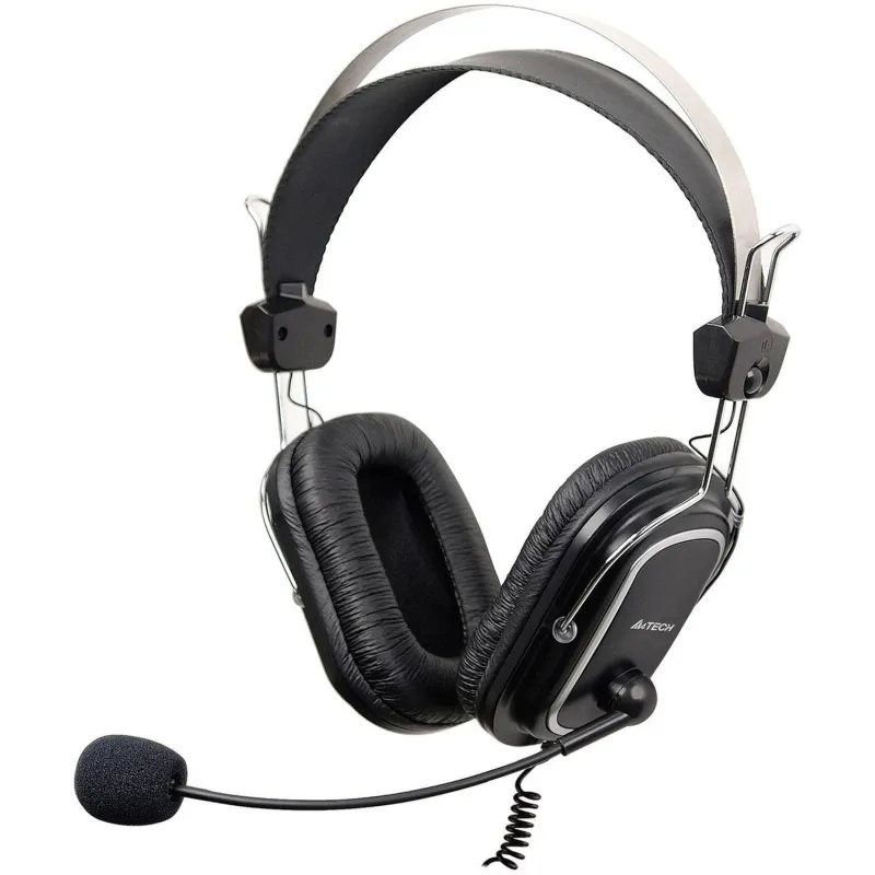 Гарнитура A4Tech (HU-50) черный 2м накладные USB 1729844