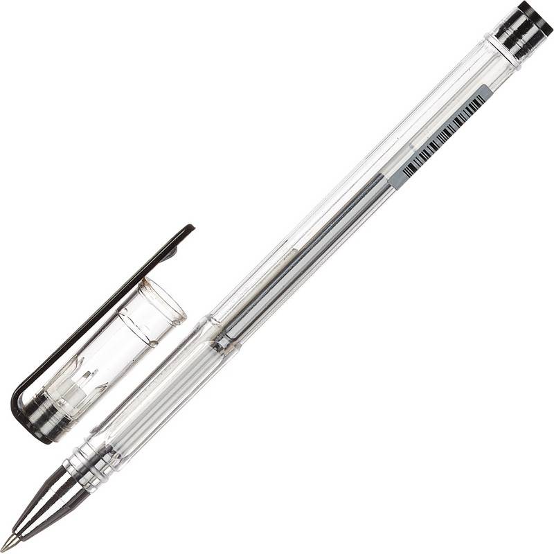 Ручка гелевая Attache Omega черная (толщина линии 0.5 мм) 901707