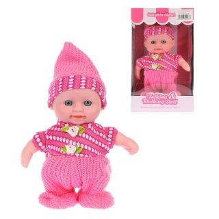 Кукла 20 см в розовом костюмчике, ходит, повторяет фразы Наша Игрушка SY818 pink