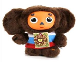 Игрушка мягкая Союзмультфильм Чебурашка 17 см. в футболке, озвуч, Мульти-пульти V85678/17A (24)