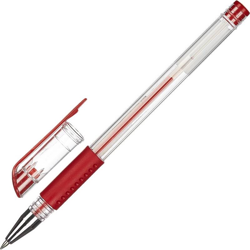 Ручка гелевая Attache Economy красная (толщина линии 0.3-0.5 мм) 901704