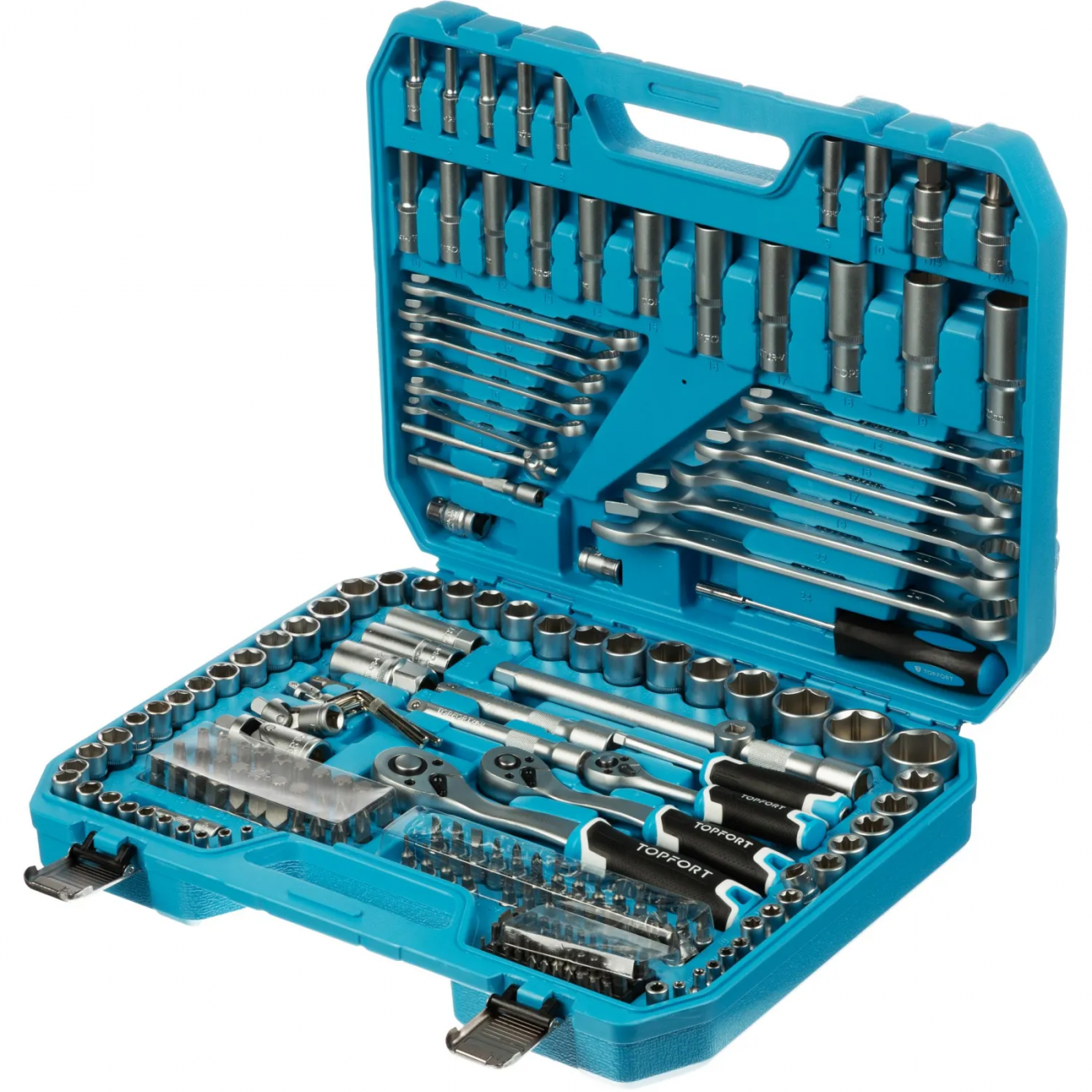 Набор инструмента Topfort 219 предмета 1/2, 3/8 и 1/4 2161909 27674-H219