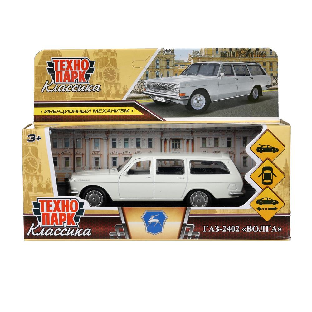 Машина металлическая, Газ-2402 "Волга" 12 см. белый, Технопарк 2402-12-WH (72)