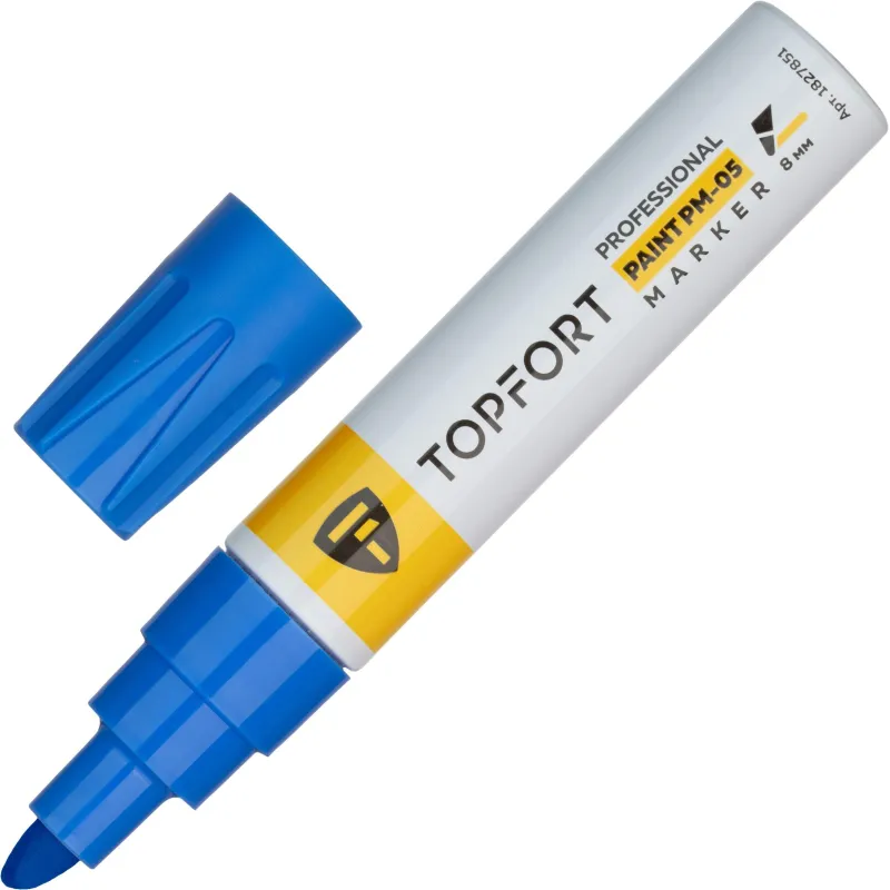 Маркер лаковый TOPFORT Paint 8 мм синий 1827851 ZP2502
