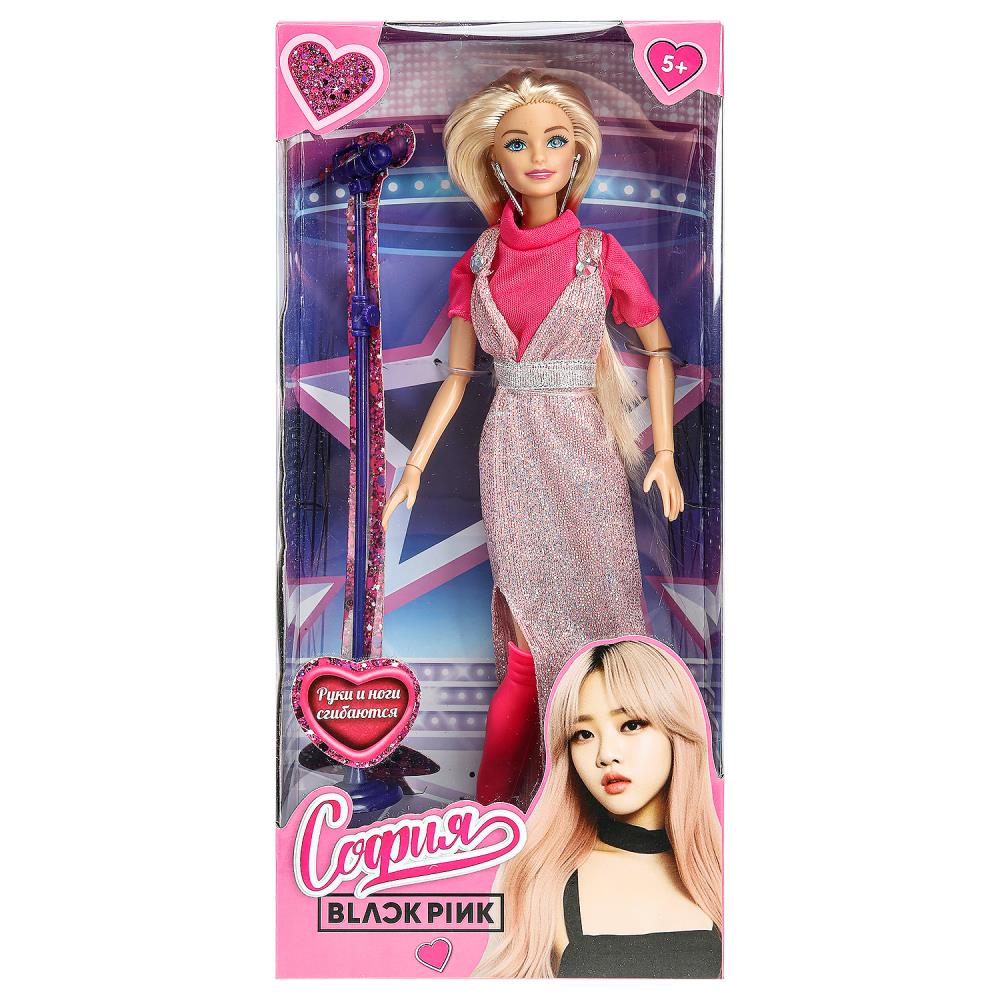 Кукла 29 см. София в красивом наряде, руки и ноги сгибаются Карапуз SBP-03-BB