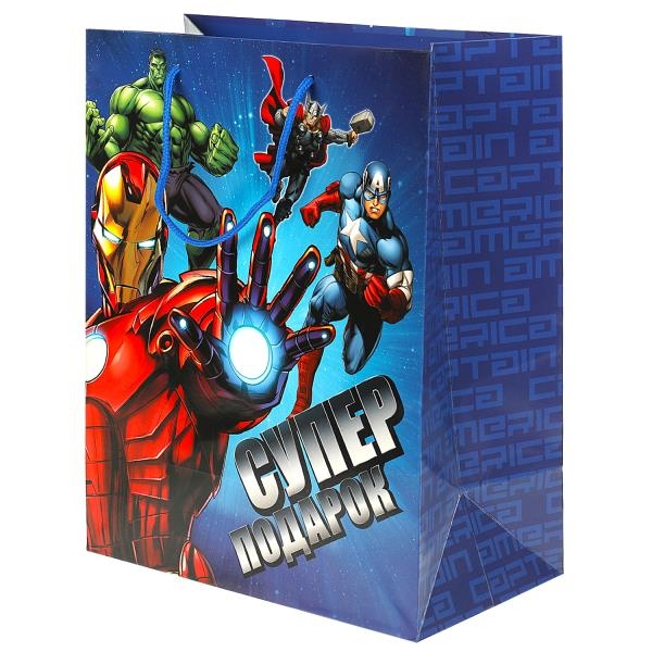 Пакет глянцевый для подарка, размер L, 26х32х14 см. Чудо праздник PL-97426-SH (120)