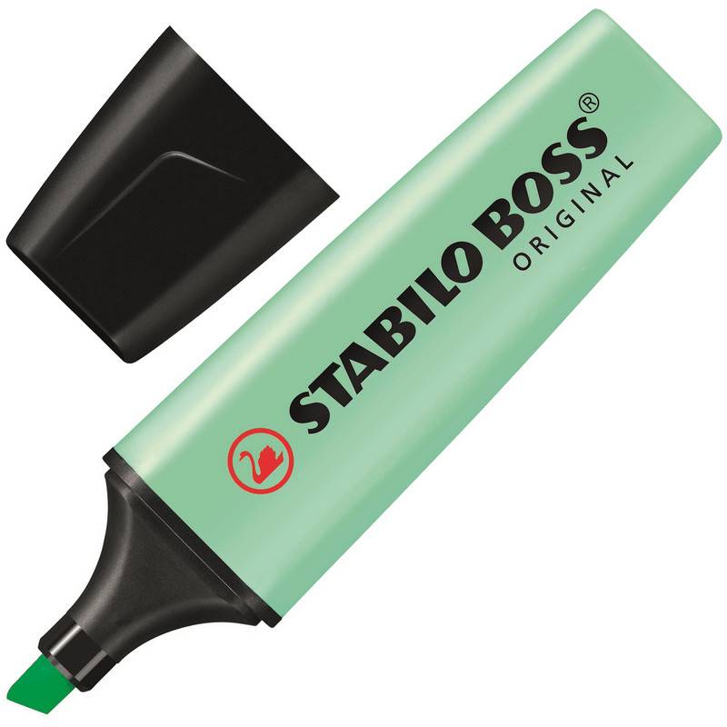 Текстовыделитель Stabilo Boss Original Pastel 70/116 зеленый (толщина линии 2-5 мм) 733509