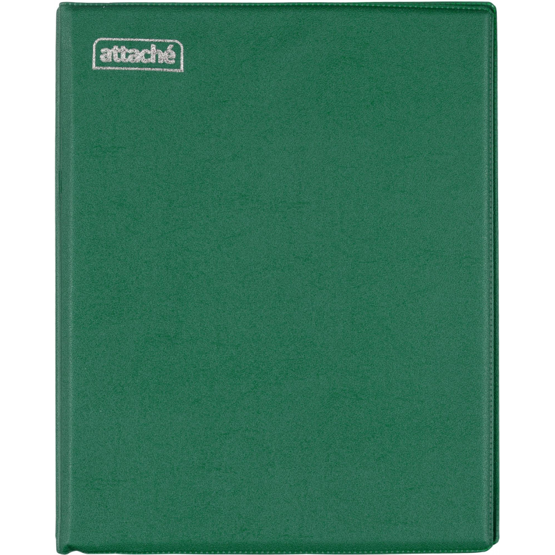 Бизнес-тетрадь А5 240л ATTACHE, на кольцах,зеленый, обложка ПВХ 1397321