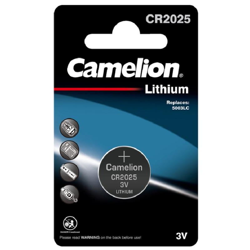 Батарейки Camelion CR2025 BL-1 (CR2025-BP1, литиевая,3V) 1619510 3067