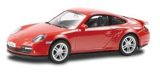 Машинка металлическая Uni-Fortune RMZ City 1:43 Porsche 911 Turbo, красная 444010-RD